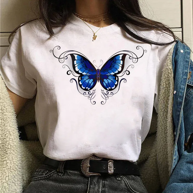 Women Summer T-shirt 2021 Aesthetic Butterfly Print T Shirt Ladies Streetwear Harajuku Tops Female Short Sleeve Tshirt Oversize
Women Summer T-shirt 2021 Aesthetic Butterfly Print T Shirt Ladies Streetwear Harajuku Tops Female Short Sleeve Tshirt Oversize