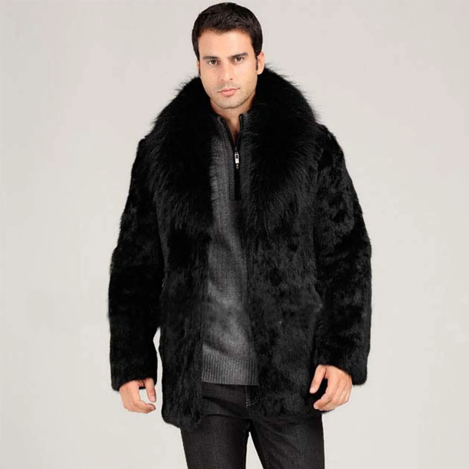 Men Winter Solid Color Turndown Collar Long-sleeved Coat Imitation Wool Cardigan Jackets Fashionable Comfy Warm Coat In Stock
Men Winter Solid Color Turndown Collar Long-sleeved Coat Imitation Wool Cardigan Jackets Fashionable Comfy Warm Coat In Stock