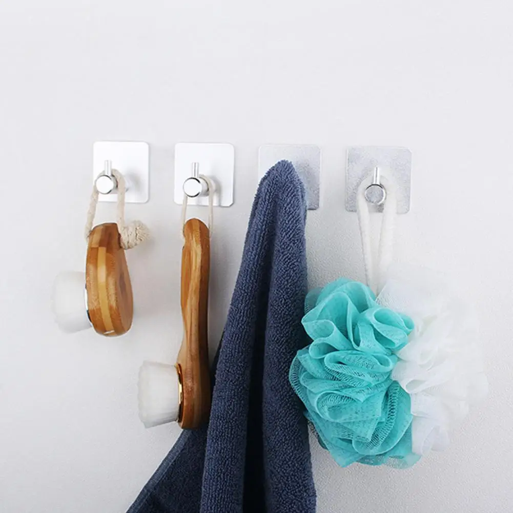 Seamless 4Pcs/Set Modern Stainless Steel Storage Hooks Strong Load Bearing Kitchen Supplies 
Seamless 4Pcs/Set Modern Stainless Steel Storage Hooks Strong Load Bearing Kitchen Supplies