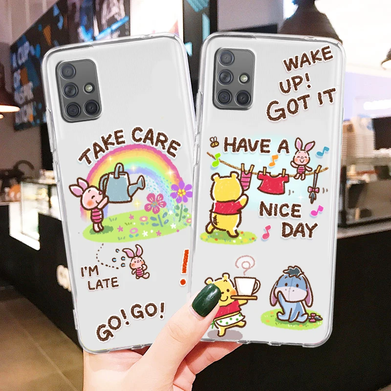 Cute winnie the pooh childhood For Samsung A73 A72 A71 A53 A52 A51 A42 A33 A32 A23 A22 A21S A13 A12 Transparent Phone Case
Cute winnie the pooh childhood For Samsung A73 A72 A71 A53 A52 A51 A42 A33 A32 A23 A22 A21S A13 A12 Transparent Phone Case