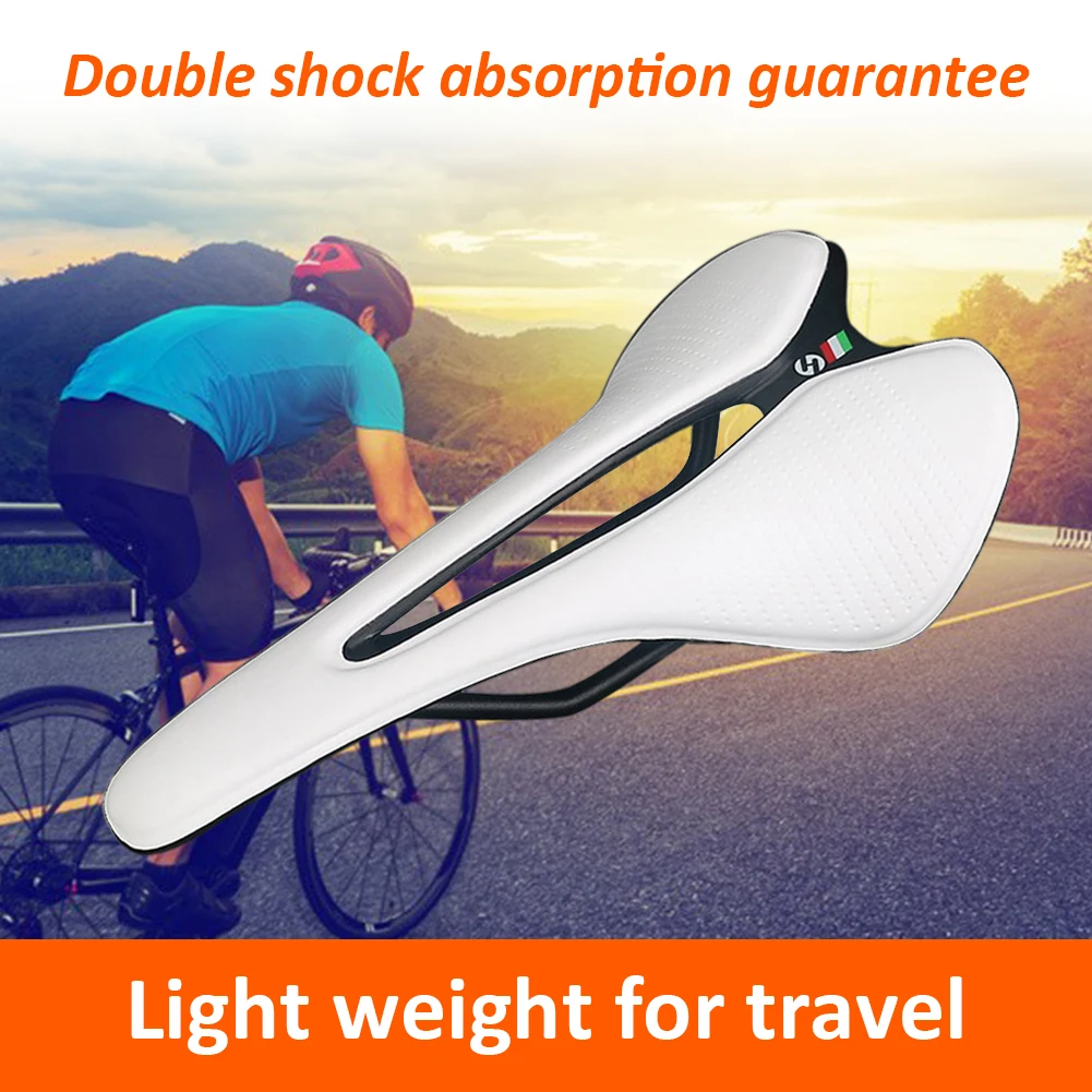 MTB Bike Seat Cushion Breathable Bike Saddle Hollow Narrow Saddle Seats Cycling Parts For Men Women PU Ultralight Racing Saddle
MTB Bike Seat Cushion Breathable Bike Saddle Hollow Narrow Saddle Seats Cycling Parts For Men Women PU Ultralight Racing Saddle