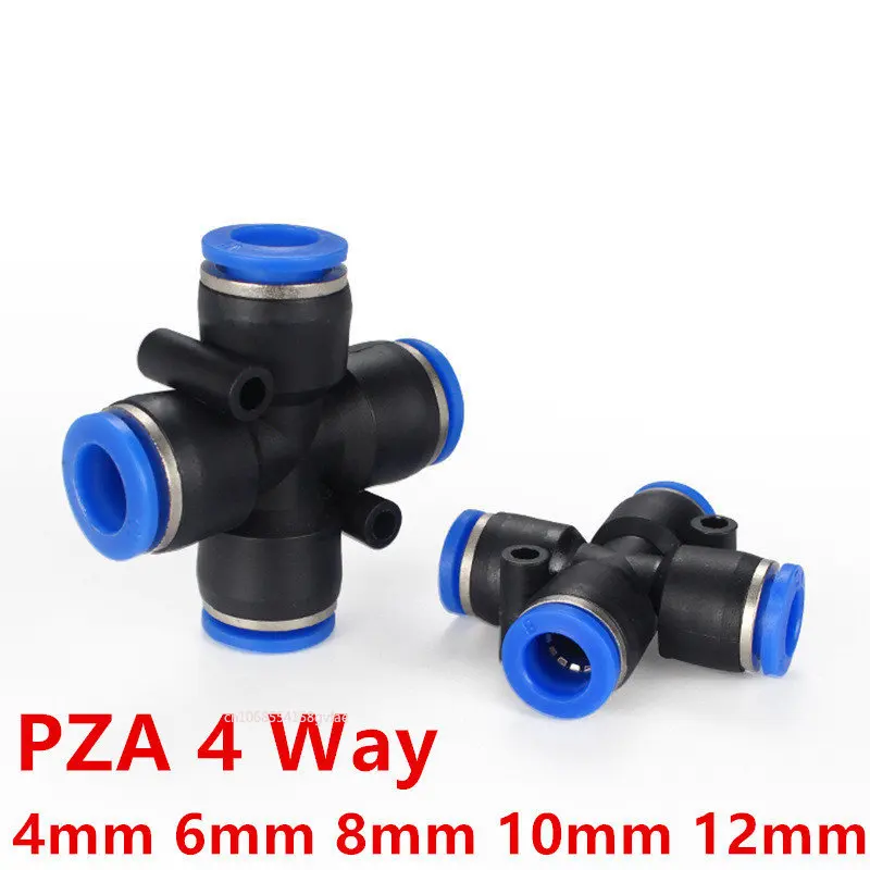 PZA Pneumatic Plastic Cross 4 Way Fitting Fittings Quick Connectors Water Hose Connector Air Push Fast 4mm 6mm 8mm 10mm 12mm Mm
PZA Pneumatic Plastic Cross 4 Way Fitting Fittings Quick Connectors Water Hose Connector Air Push Fast 4mm 6mm 8mm 10mm 12mm Mm