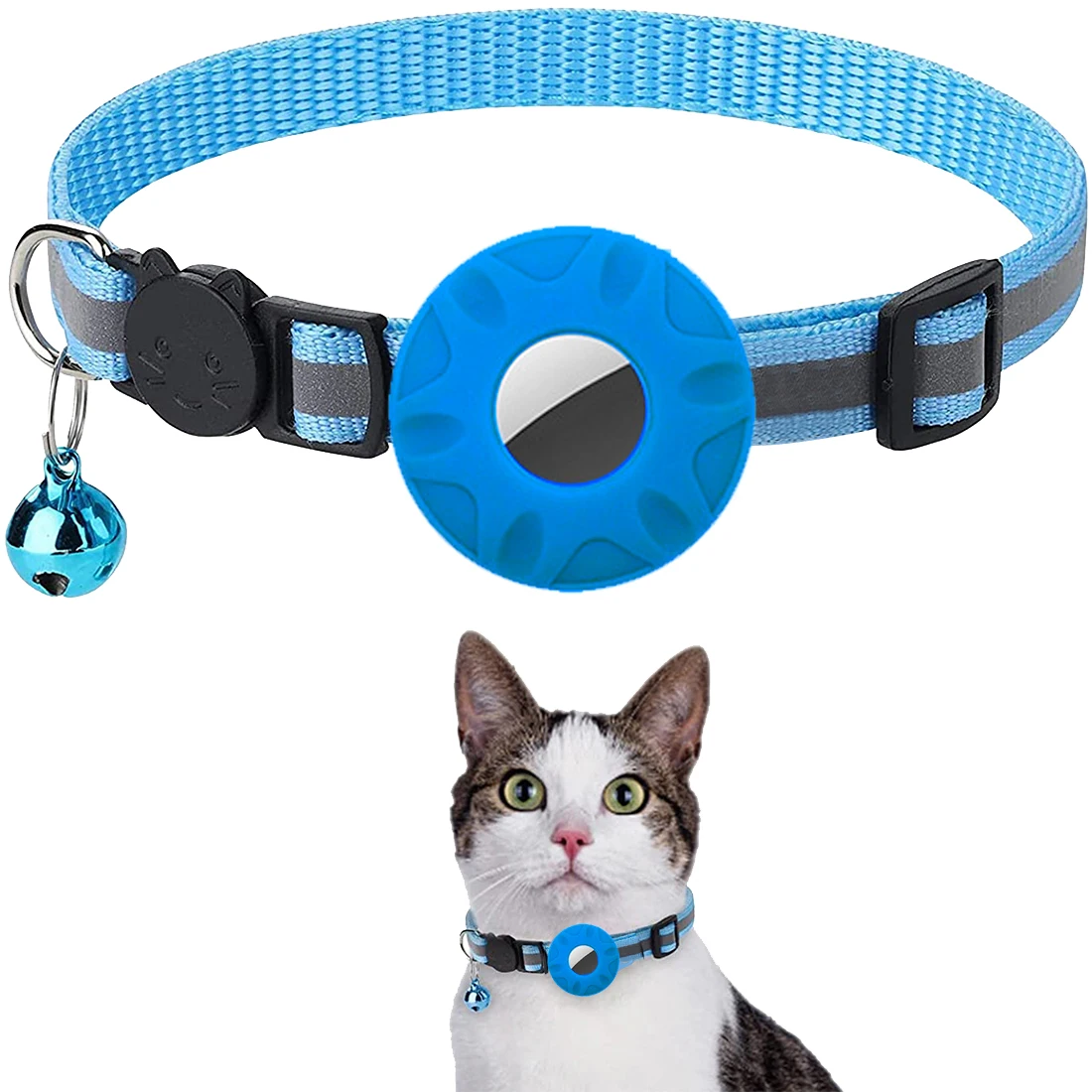 Anti-suffocation Reflective Airtag Case Collar for Cats with Protective Case for Anti Lost Locator Tracker Cat Accessories
Anti-suffocation Reflective Airtag Case Collar for Cats with Protective Case for Anti Lost Locator Tracker Cat Accessories