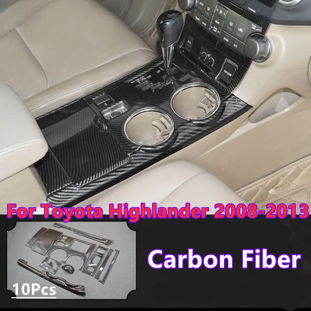 10PCS ABS Carbon Fiber Console Shift Panel Trim Cover For Toyota Highlander 2008 2009 2010 2011 2012 2013
10PCS ABS Carbon Fiber Console Shift Panel Trim Cover For Toyota Highlander 2008 2009 2010 2011 2012 2013