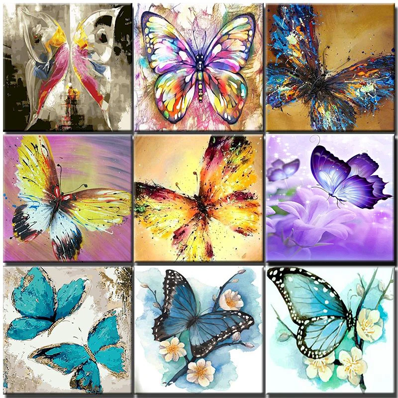 DIY Oil Painting By Numbers Animals Colorful Butterfly On Canvas Acrylic Paint Picture By Numbers Adults Kit Home Decoration Set
DIY Oil Painting By Numbers Animals Colorful Butterfly On Canvas Acrylic Paint Picture By Numbers Adults Kit Home Decoration Set