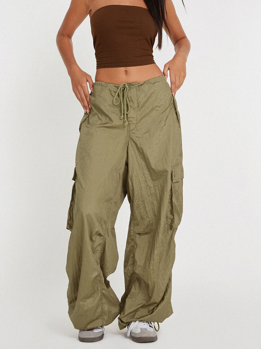 Rteyno Women s Pants Low Waist Drawstring Strap Multi Pocket Loose Straight Fit Casual Streetwear Pants Brown D3 Small
Rteyno Women s Pants Low Waist Drawstring Strap Multi Pocket Loose Straight Fit Casual Streetwear Pants Brown D3 Small