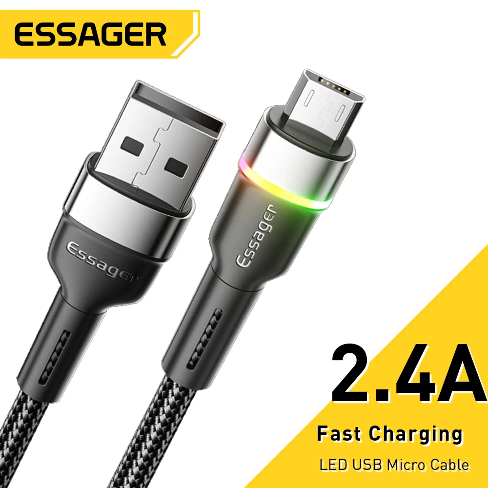 Essager USB Micro Cable Mobile Phone Fast Charge Cables For Samsung Redmi Note Xiaomi Mi Realme 11 10 Huawei Charging Cord Wire
Essager USB Micro Cable Mobile Phone Fast Charge Cables For Samsung Redmi Note Xiaomi Mi Realme 11 10 Huawei Charging Cord Wire
