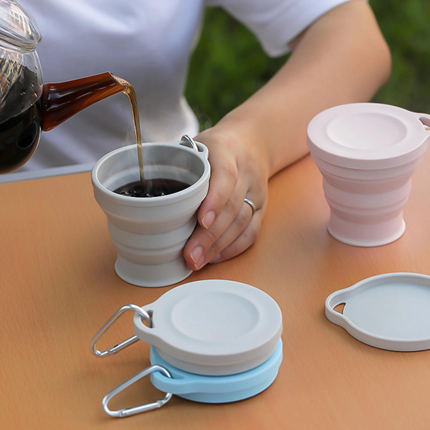 Portable 180ml Eco-friendly Silicone Bear Folding Cups With Cover Lids Travel Outdoor Camping Collapsible Drinking Water Copa
Portable 180ml Eco-friendly Silicone Bear Folding Cups With Cover Lids Travel Outdoor Camping Collapsible Drinking Water Copa