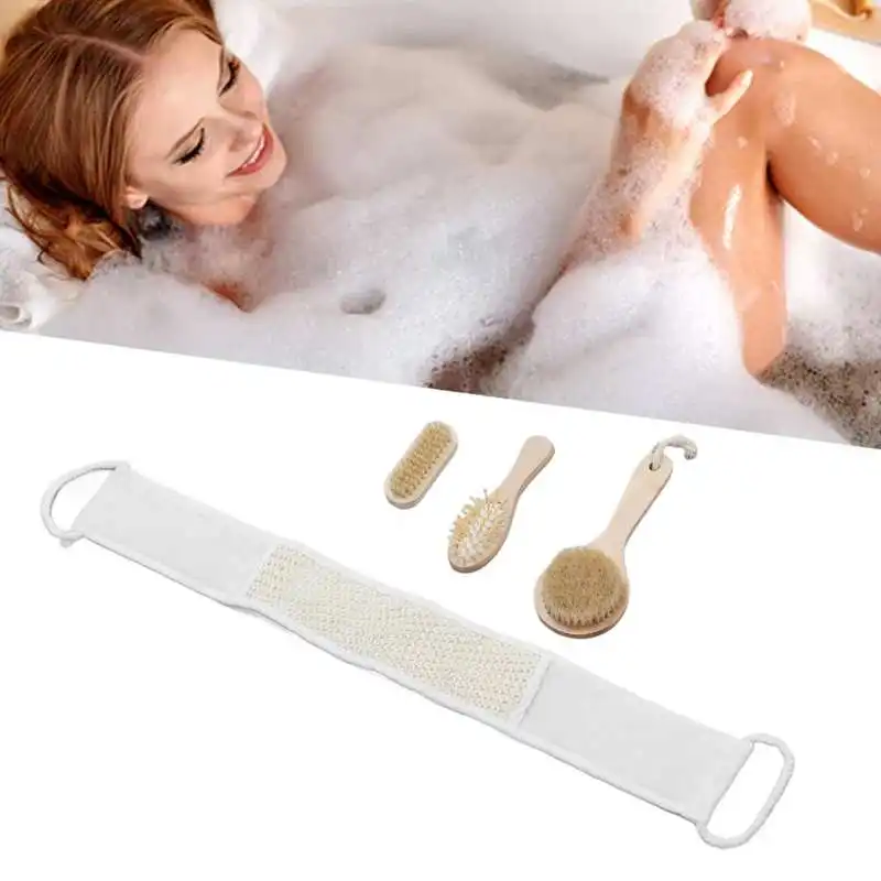 4pcs Sisal Exfoliating Back Scrubber Men Women Home Scalp Massage Bath Shower Scrubber Brush Set
4pcs Sisal Exfoliating Back Scrubber Men Women Home Scalp Massage Bath Shower Scrubber Brush Set