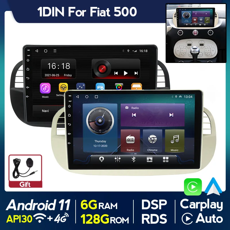 9" IPS Screen Quad Core Android 11 Car DVD Player FOR FIAT 500 Radio Multimedia Video GPS Stereo Auto Audio Carplay DSP RDS WIFI
9" IPS Screen Quad Core Android 11 Car DVD Player FOR FIAT 500 Radio Multimedia Video GPS Stereo Auto Audio Carplay DSP RDS WIFI