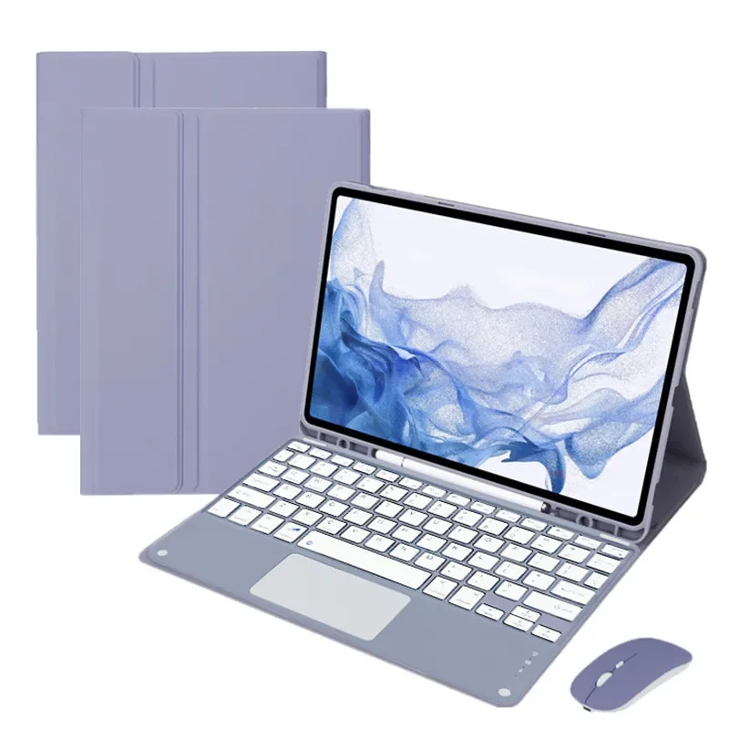 Чехол с клавиатурой для Samsung Galaxy Tab A9 Plus 11 дюймов SM-X210 чехол планшета магнитный