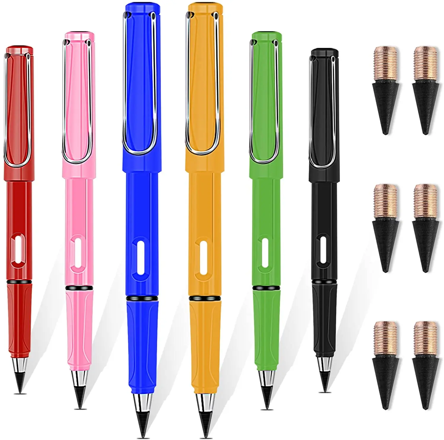 6 Pcs/Set Eternal Pencil New Technology No Ink Pen Unlimited Writing Pencil Kawaii Stationery Student Art Sketch School Supplies
6 Pcs/Set Eternal Pencil New Technology No Ink Pen Unlimited Writing Pencil Kawaii Stationery Student Art Sketch School Supplies