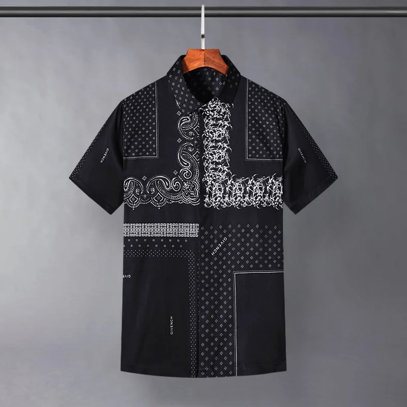 Cashew Flowers Silk Men's Shirt Summer Short Sleeve High-end Business Formal Dress Shirts Slim Casual Social Party Tuxedo Blouse
Cashew Flowers Silk Men's Shirt Summer Short Sleeve High-end Business Formal Dress Shirts Slim Casual Social Party Tuxedo Blouse