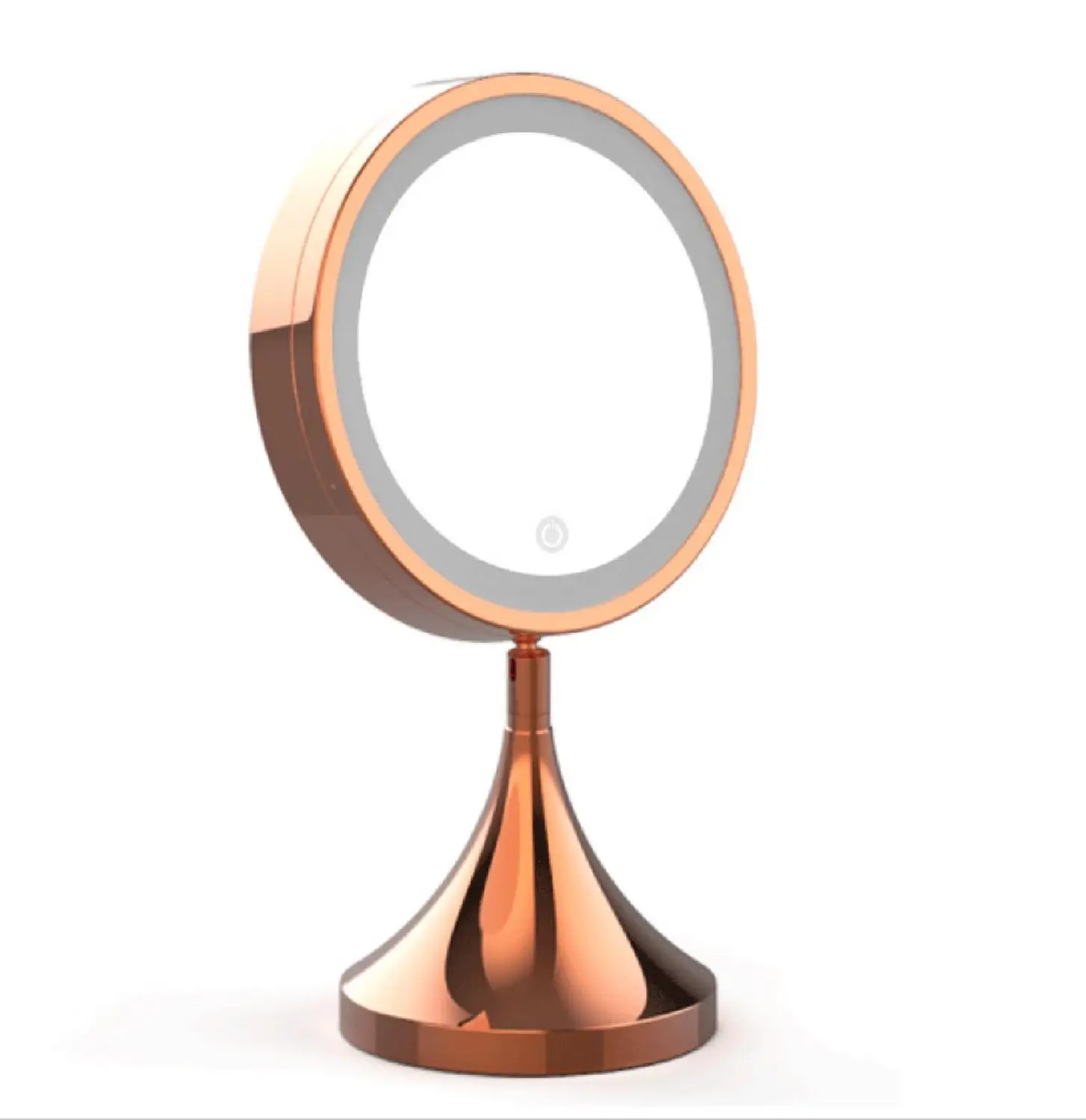 Metal Tabletop Makeup Mirror With LED Light Round Touch Cosmetic mirrors Vanity Bathroom Backlit Mirrors For Valentine's Gift
Metal Tabletop Makeup Mirror With LED Light Round Touch Cosmetic mirrors Vanity Bathroom Backlit Mirrors For Valentine's Gift
