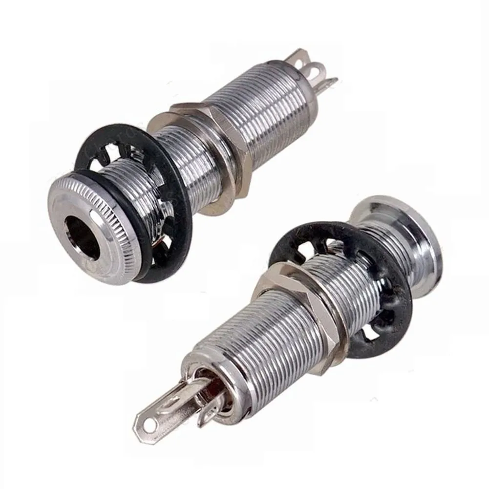 6.35mm Electric Guitar Bass Parts Stereo Output Input 1/4 Inch Jack Socket metal Straight Tube Style Anti-noisy and durable
6.35mm Electric Guitar Bass Parts Stereo Output Input 1/4 Inch Jack Socket metal Straight Tube Style Anti-noisy and durable