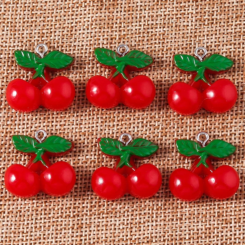 10pcs 21x22mm 3D Cute Resin Fruit Cherry Charms for Jewelry Making Girls Fashion Drop Earrings Pendant Necklaces DIY Craft Gift
10pcs 21x22mm 3D Cute Resin Fruit Cherry Charms for Jewelry Making Girls Fashion Drop Earrings Pendant Necklaces DIY Craft Gift