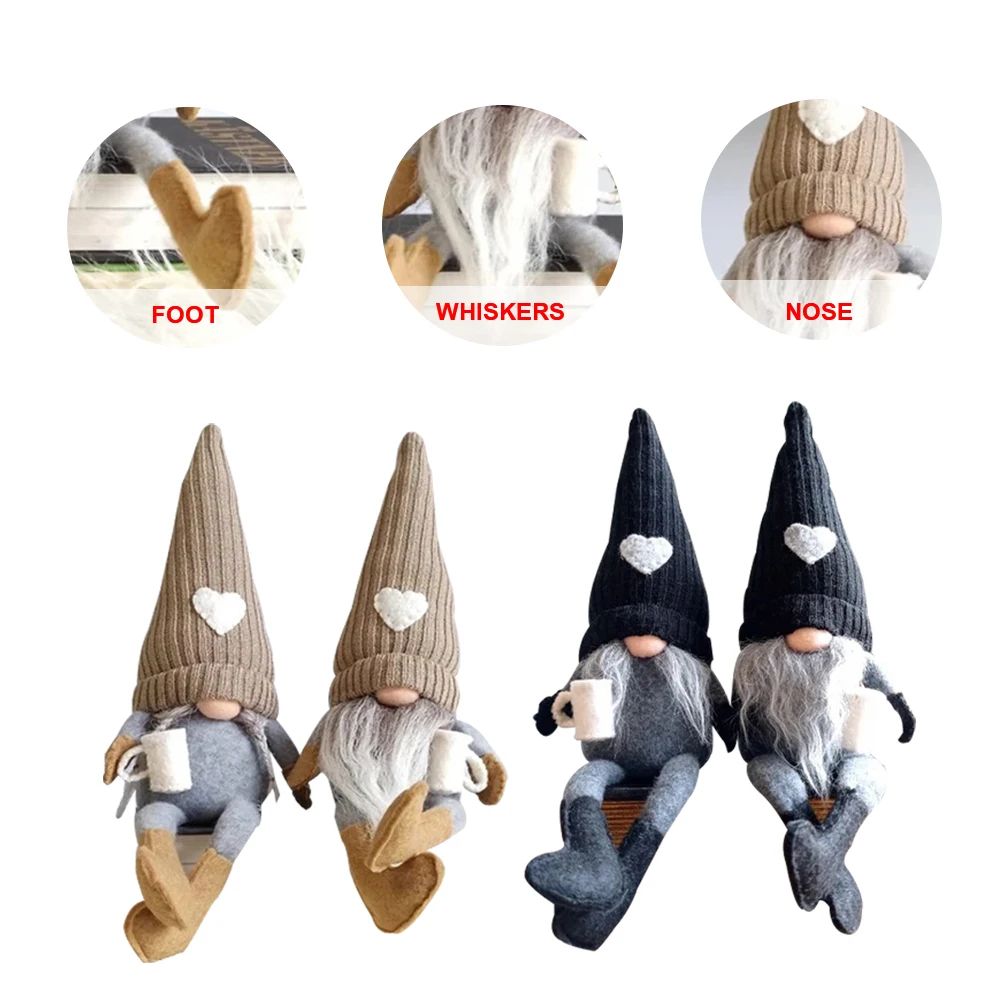 Рождественские украшения, вязаная кукла без лица, подвесные ножки, Ручная шлифовка кофе, рождественское домашнее ежедневное украшение 
Рождественские украшения, вязаная кукла без лица, подвесные ножки, Ручная шлифовка кофе, рождественское домашнее ежедневное украшение