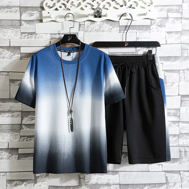 Oversize Men's T-shirt Shorts Set Summer Sports Clothes Sportswear Tshirt + Shorts Tracksuit Male Hip Hop Streetwear 4XL 3XL 2XL
Oversize Men's T-shirt Shorts Set Summer Sports Clothes Sportswear Tshirt + Shorts Tracksuit Male Hip Hop Streetwear 4XL 3XL 2XL