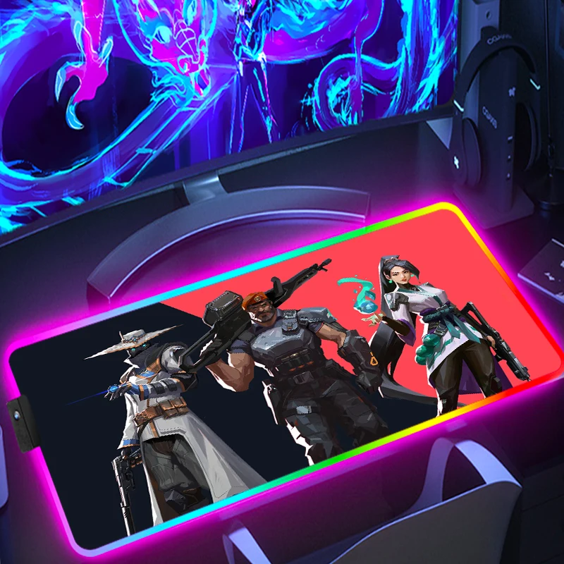 Valorant Cute Mouse Pad Kawaii Mousepad Rgb Backlit Mat Gamer Keyboard Computer Table Deskpad Anime Accessories Gaming Pc Carpet
Valorant Cute Mouse Pad Kawaii Mousepad Rgb Backlit Mat Gamer Keyboard Computer Table Deskpad Anime Accessories Gaming Pc Carpet