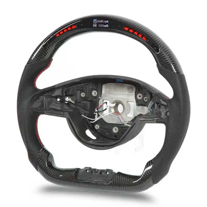 Steering Wheels Carbon Fiber LED Display Shift Lights Steering Wheel Replacement for Mercedes‑AMG A45 C43 C63 E63 S63 W205
Steering Wheels Carbon Fiber LED Display Shift Lights Steering Wheel Replacement for Mercedes‑AMG A45 C43 C63 E63 S63 W205