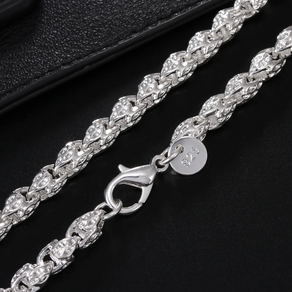 New Arrive 925 Sterling Silver 20-24Inch 5MM Faucet Chain Necklace For Woman Man Fashion Wedding Birthday Jewelry nice Gift
New Arrive 925 Sterling Silver 20-24Inch 5MM Faucet Chain Necklace For Woman Man Fashion Wedding Birthday Jewelry nice Gift