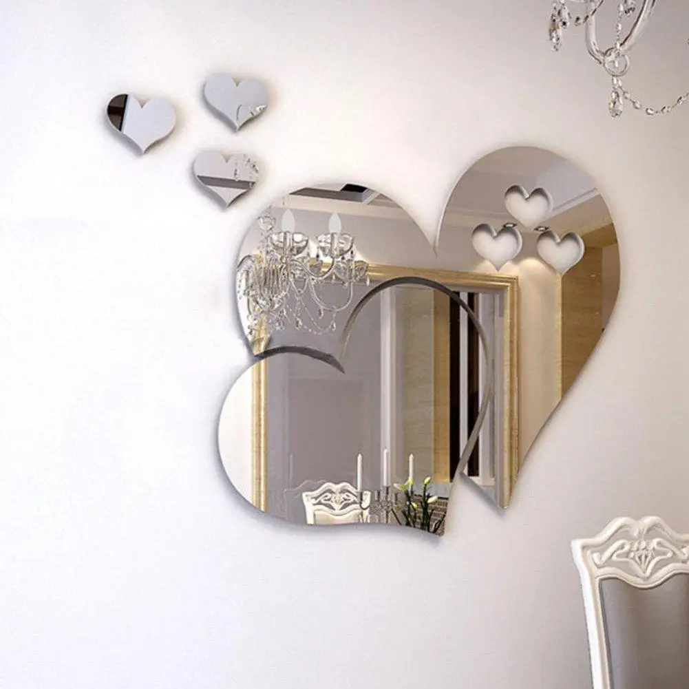 Cute 3D Mirror-Surface Wall Sticker Heart Shape DIY Art Mural Home Decoration Wall Ornament Waterproof
Cute 3D Mirror-Surface Wall Sticker Heart Shape DIY Art Mural Home Decoration Wall Ornament Waterproof