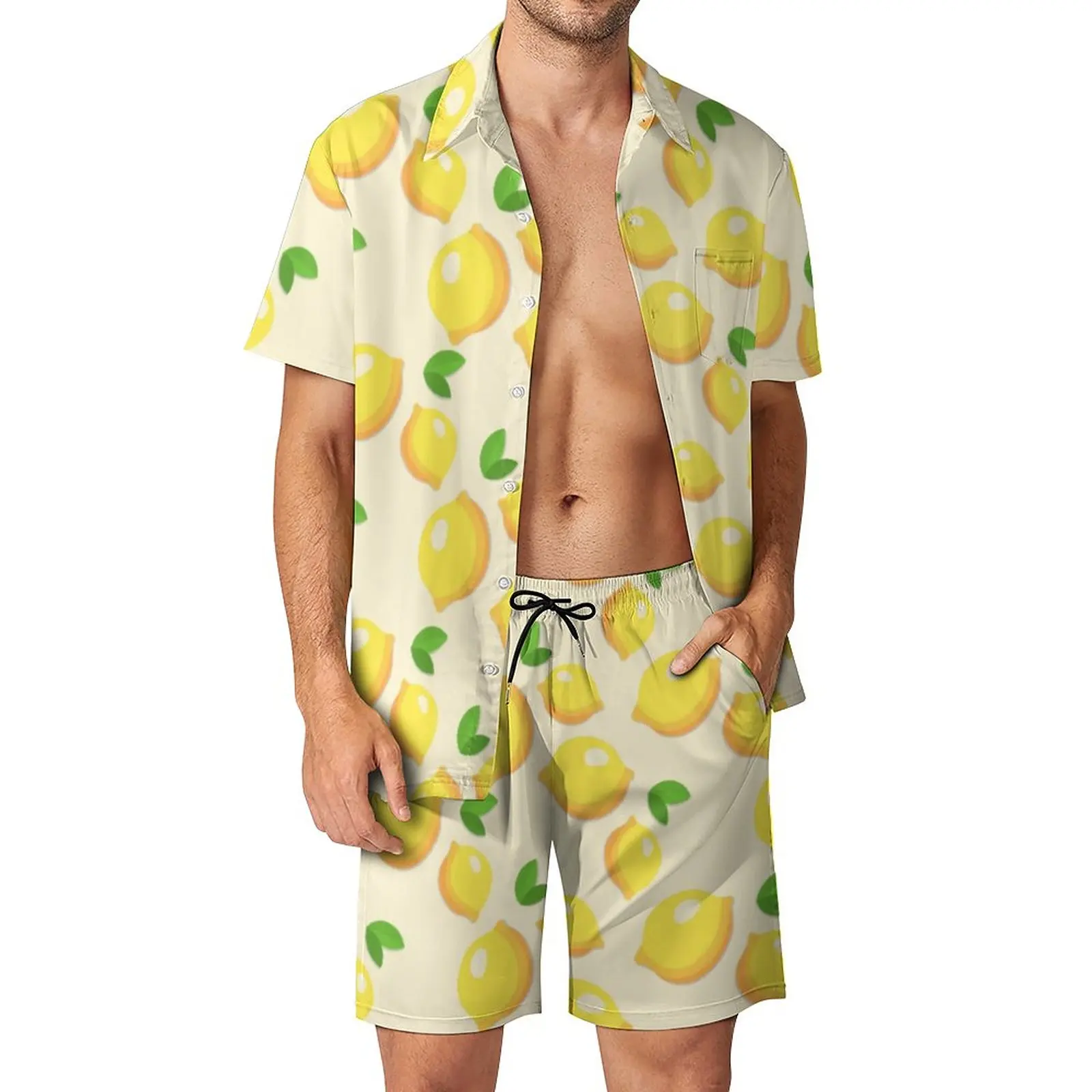 Cute Lemon Print Men Sets Citrus Fruit Funny Casual Shirt Set Short-Sleeve Shorts Summer Outdoor Suit Big Size
Cute Lemon Print Men Sets Citrus Fruit Funny Casual Shirt Set Short-Sleeve Shorts Summer Outdoor Suit Big Size