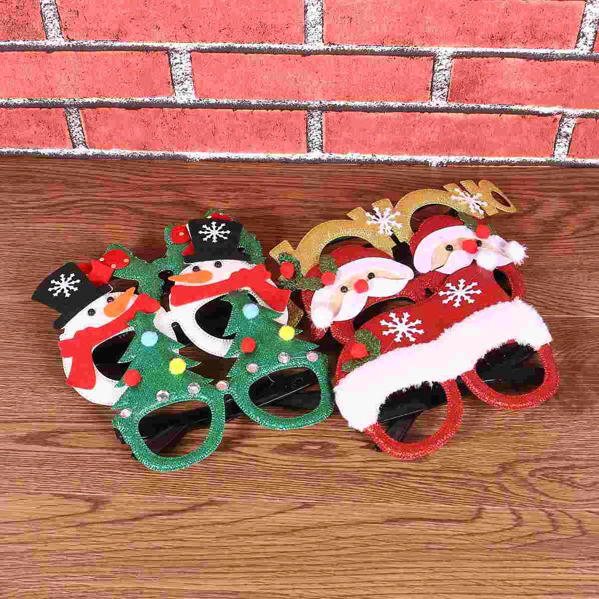 6pcs Glasses Glitter Christmas Eyewear Funny Holiday Glasses Christmas Tree Glasses Holiday Party Favors
6pcs Glasses Glitter Christmas Eyewear Funny Holiday Glasses Christmas Tree Glasses Holiday Party Favors