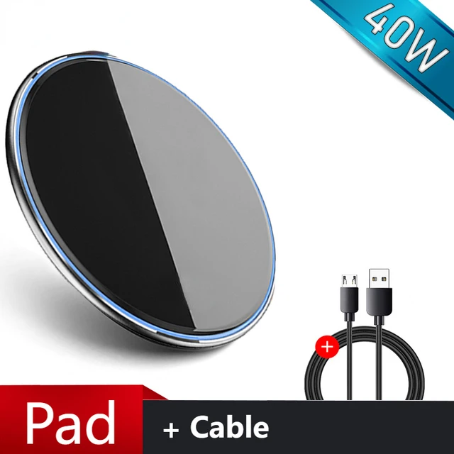 Hot Sales For Samsung S21 S20 S10 S9 S8 Wireless Charging Quick Adapter 40W Fast Qi Wireless Charger Pad for iPhone 13 12 11 Pro 
Hot Sales For Samsung S21 S20 S10 S9 S8 Wireless Charging Quick Adapter 40W Fast Qi Wireless Charger Pad for iPhone 13 12 11 Pro