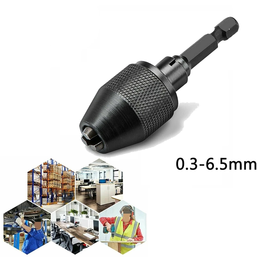 1/4inch Keyless Drill Chuck 0.3-6.5mm Hex Shank Chuck Adapter Drill Converter Tool Drill Chuck Clamp Quick Change Driver
1/4inch Keyless Drill Chuck 0.3-6.5mm Hex Shank Chuck Adapter Drill Converter Tool Drill Chuck Clamp Quick Change Driver