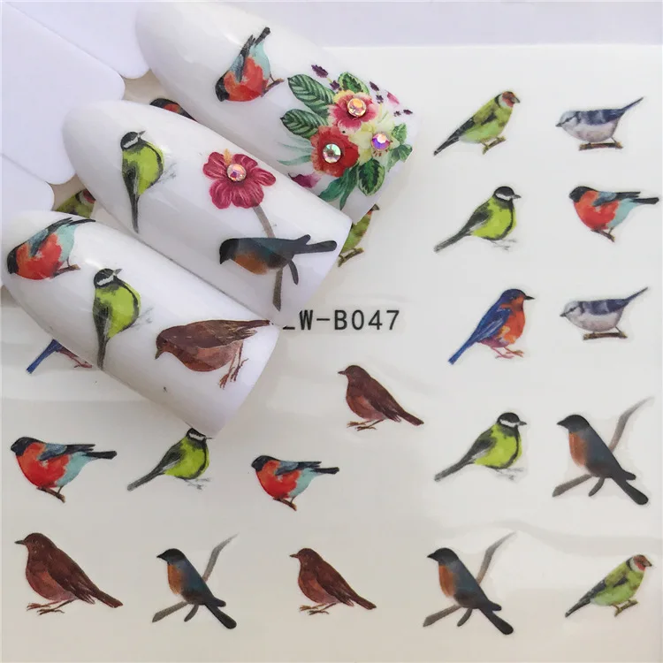 Spring summer nail art stickers small size water transfer nail foil birds leaves geometric space DIY manicure water decal FW002
Spring summer nail art stickers small size water transfer nail foil birds leaves geometric space DIY manicure water decal FW002
