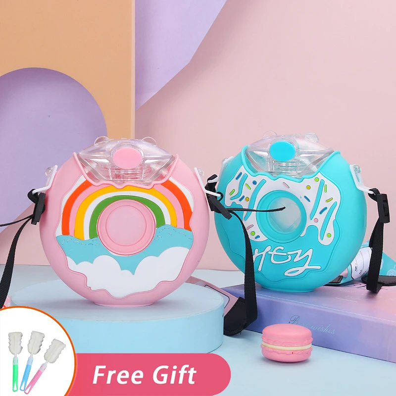 Cute Water Bottle For Girls Travel Plastic Mug Kids Cartoon Kawaii Cup Portable Sport Drinking Kettle 380ml Donut Straw Tumbler
Cute Water Bottle For Girls Travel Plastic Mug Kids Cartoon Kawaii Cup Portable Sport Drinking Kettle 380ml Donut Straw Tumbler