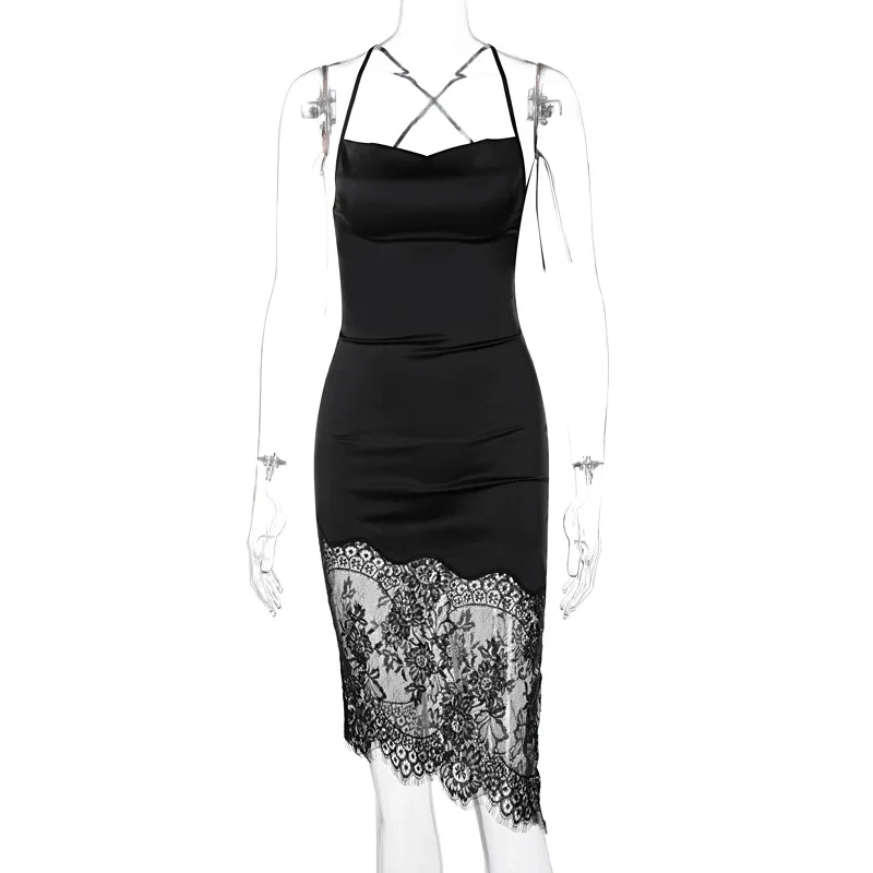 Women sexy stitching lace dress 2022 spring and summer new y2k lace backless temperament skirt black and white small suspenders
Women sexy stitching lace dress 2022 spring and summer new y2k lace backless temperament skirt black and white small suspenders