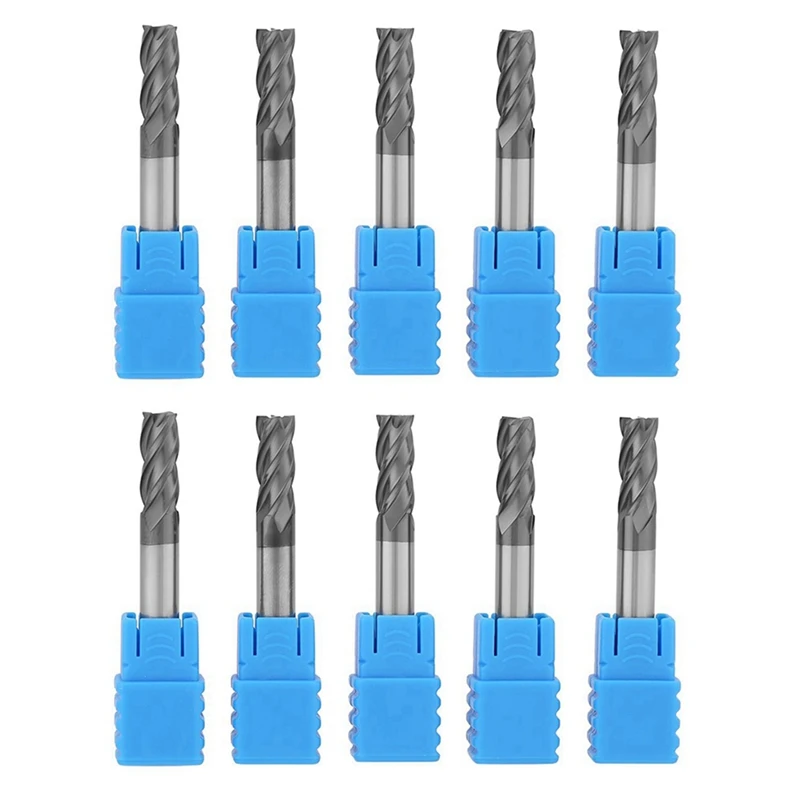 10Pcs CNC Milling Cutter Carbide End Mill 4 Flutes Milling Cutter Tool Kit 6Mm Diameter X 50Mm Length
10Pcs CNC Milling Cutter Carbide End Mill 4 Flutes Milling Cutter Tool Kit 6Mm Diameter X 50Mm Length