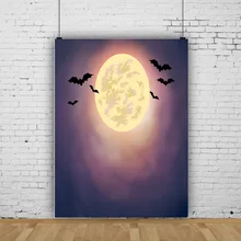 Vinyl Halloween Backdrop For Photography Forest Cemetery Scene Family Shoot Photo Background Photocall For Photo Studio WS-21