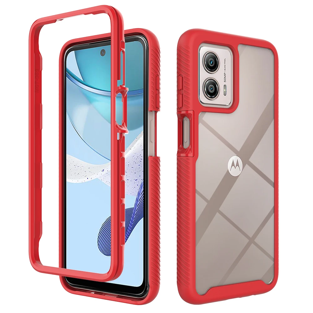 Bumper Crystal Transparent Case for Motorola MOTO G53 with Front Frame Shockproof All-round Protection Anti-Scratch Luxury Cover
Bumper Crystal Transparent Case for Motorola MOTO G53 with Front Frame Shockproof All-round Protection Anti-Scratch Luxury Cover