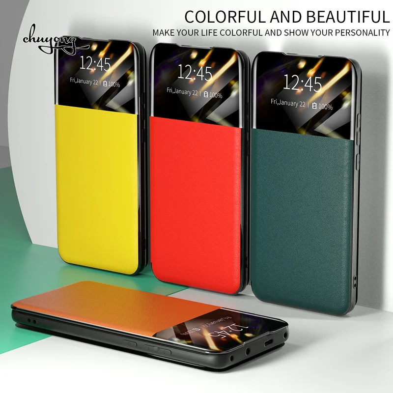 360 Smart Window View Flip Case for iPhone 11 Pro 12 13 Mini X XS Max XR 7 8 Plus 6 6S SE 2020 Leather Magnetic Shockproof Cover
360 Smart Window View Flip Case for iPhone 11 Pro 12 13 Mini X XS Max XR 7 8 Plus 6 6S SE 2020 Leather Magnetic Shockproof Cover