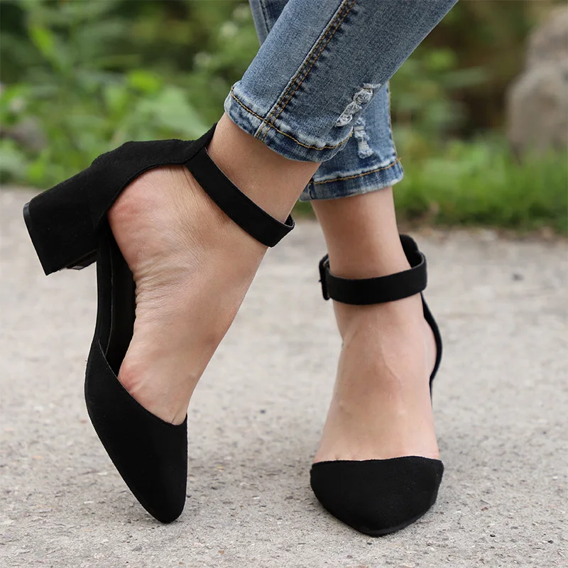 New Summer Women Sandals Suede Ankle Strap Pumps Two Pieces Pointed Toe Female Cover Heels Fashion Party Wedding Ladies
New Summer Women Sandals Suede Ankle Strap Pumps Two Pieces Pointed Toe Female Cover Heels Fashion Party Wedding Ladies