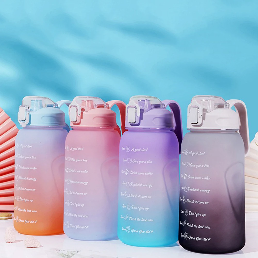 2L Large Capacity Water Bottle Straw Cup Leak-Proof Frosted Kettle Outdoor Fitness Jugs with Time Reminder Scale
2L Large Capacity Water Bottle Straw Cup Leak-Proof Frosted Kettle Outdoor Fitness Jugs with Time Reminder Scale