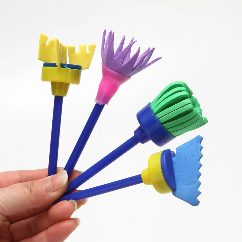 4Pcs Kids Painting Sponge Kids Early Learning Sponge Painting Kit Child Paint Set Pieces Sponge Drawing Shapes
4Pcs Kids Painting Sponge Kids Early Learning Sponge Painting Kit Child Paint Set Pieces Sponge Drawing Shapes