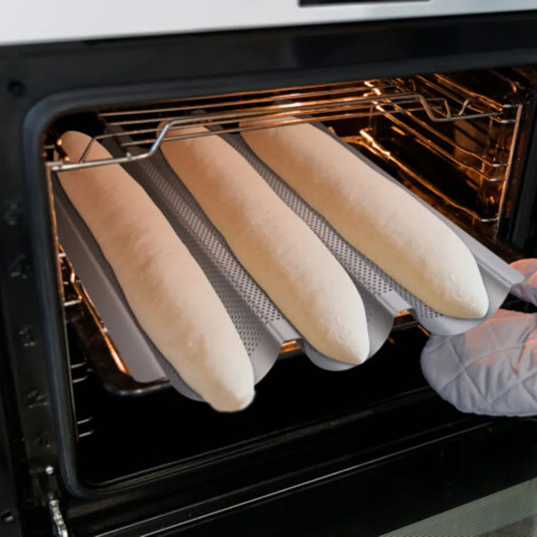 Holaroom Practical Cake Mold Pans French Bread Baking Mold Bread Wave Baking Tray3 Groove Waves Bread Baking Tools
Holaroom Practical Cake Mold Pans French Bread Baking Mold Bread Wave Baking Tray3 Groove Waves Bread Baking Tools