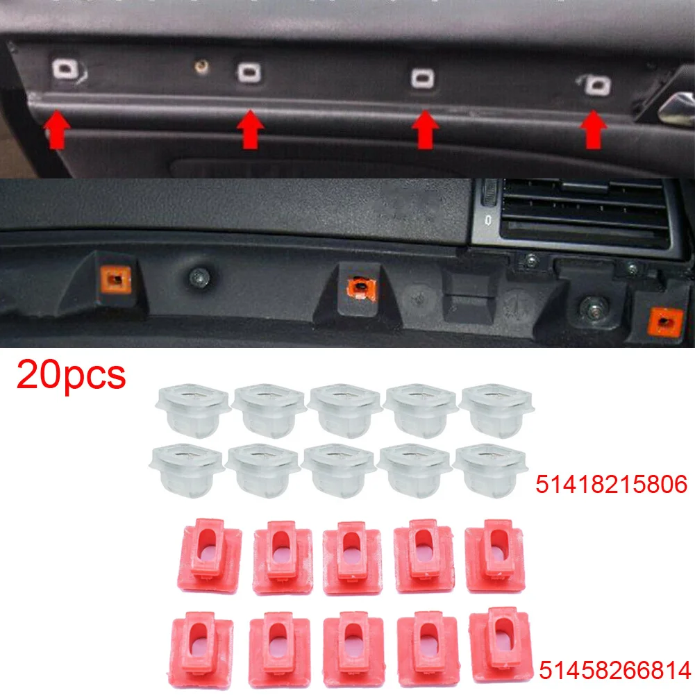 20pcs/Set Car Door Dash Trim Moulding Clips Inner Clamps Interior Accessories For BMW 3 Series E46 E90 E91 E92 E93 X5 E53
20pcs/Set Car Door Dash Trim Moulding Clips Inner Clamps Interior Accessories For BMW 3 Series E46 E90 E91 E92 E93 X5 E53
