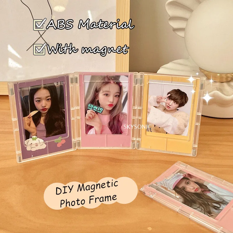 SKYSONIC 3 Inch ABS Magnetic Photo Frame Idol Postcards Display INS DIY Photo Cards Holder Transparent Refrigerator Plog
SKYSONIC 3 Inch ABS Magnetic Photo Frame Idol Postcards Display INS DIY Photo Cards Holder Transparent Refrigerator Plog