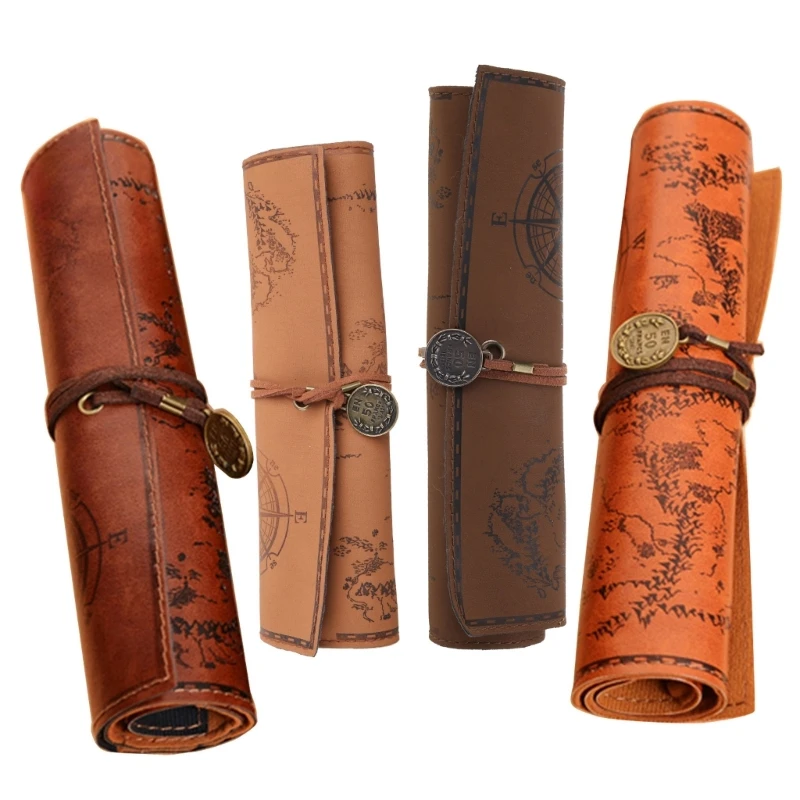 Artistic Leather Pencil for Case Roll Pen Bag Storage Holder Wrap for Boys Girls School Office Work Trav
Artistic Leather Pencil for Case Roll Pen Bag Storage Holder Wrap for Boys Girls School Office Work Trav