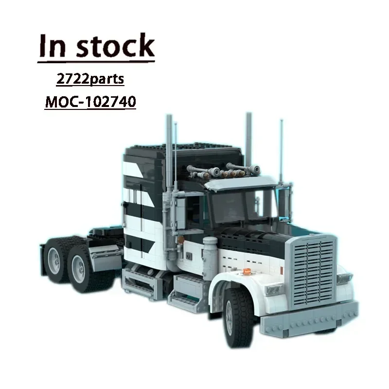 MOC- 102740 Транспортный грузовик в сборе сращивание строительного блока модель 2722