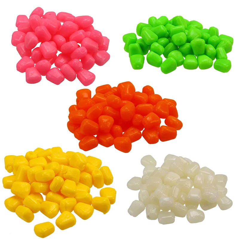 

50pcs Silicone Corn Smell Soft Bait Floating Water Corn Carp Fishing Lures Of Artificial Rubber Baits For Fishing