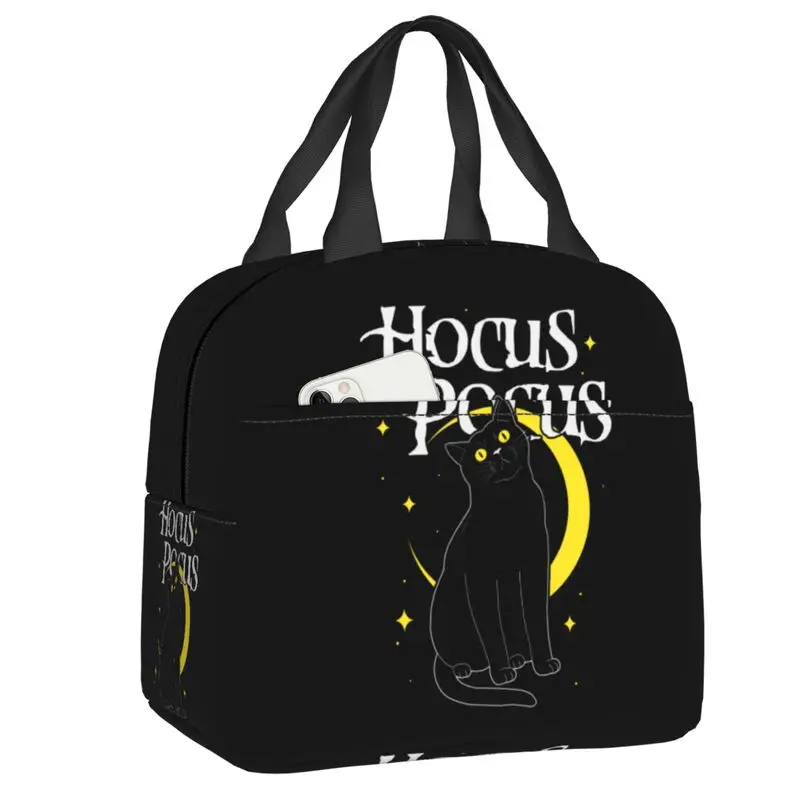 Hocus Pocus Black Cat Insulated Lunch Tote Bag for Women Halloween Portable Thermal Cooler Bento Box Outdoor Camping Travel
Hocus Pocus Black Cat Insulated Lunch Tote Bag for Women Halloween Portable Thermal Cooler Bento Box Outdoor Camping Travel