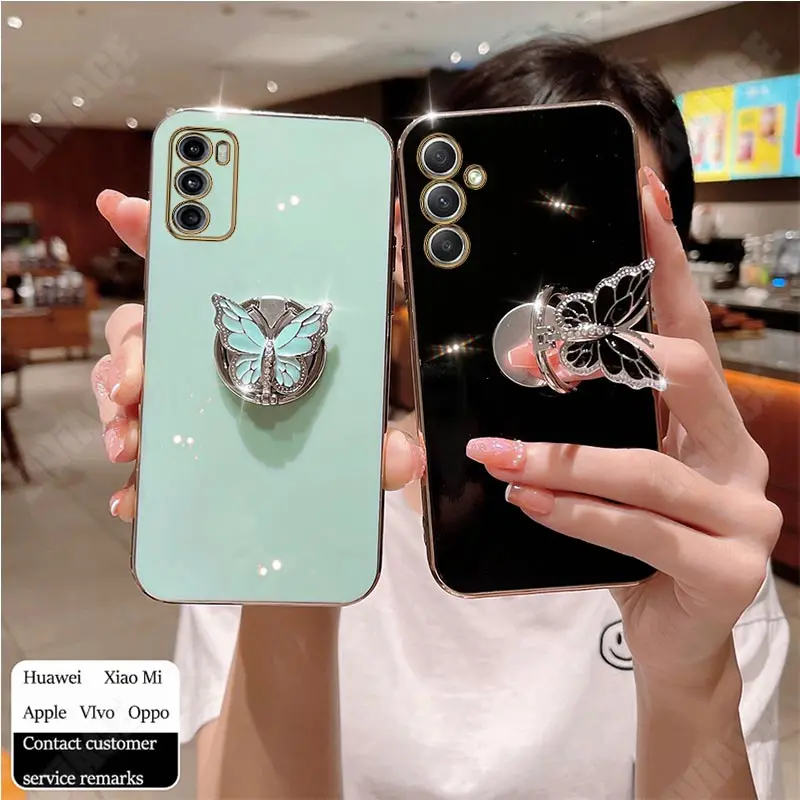 Butterfly Ring Holder Strap Case For Samsung Galaxy A34 A21S A20S A54 5G A10 A10S A12 A13 A14 A750 A23 A01 A03 A04E Stand Cover
Butterfly Ring Holder Strap Case For Samsung Galaxy A34 A21S A20S A54 5G A10 A10S A12 A13 A14 A750 A23 A01 A03 A04E Stand Cover