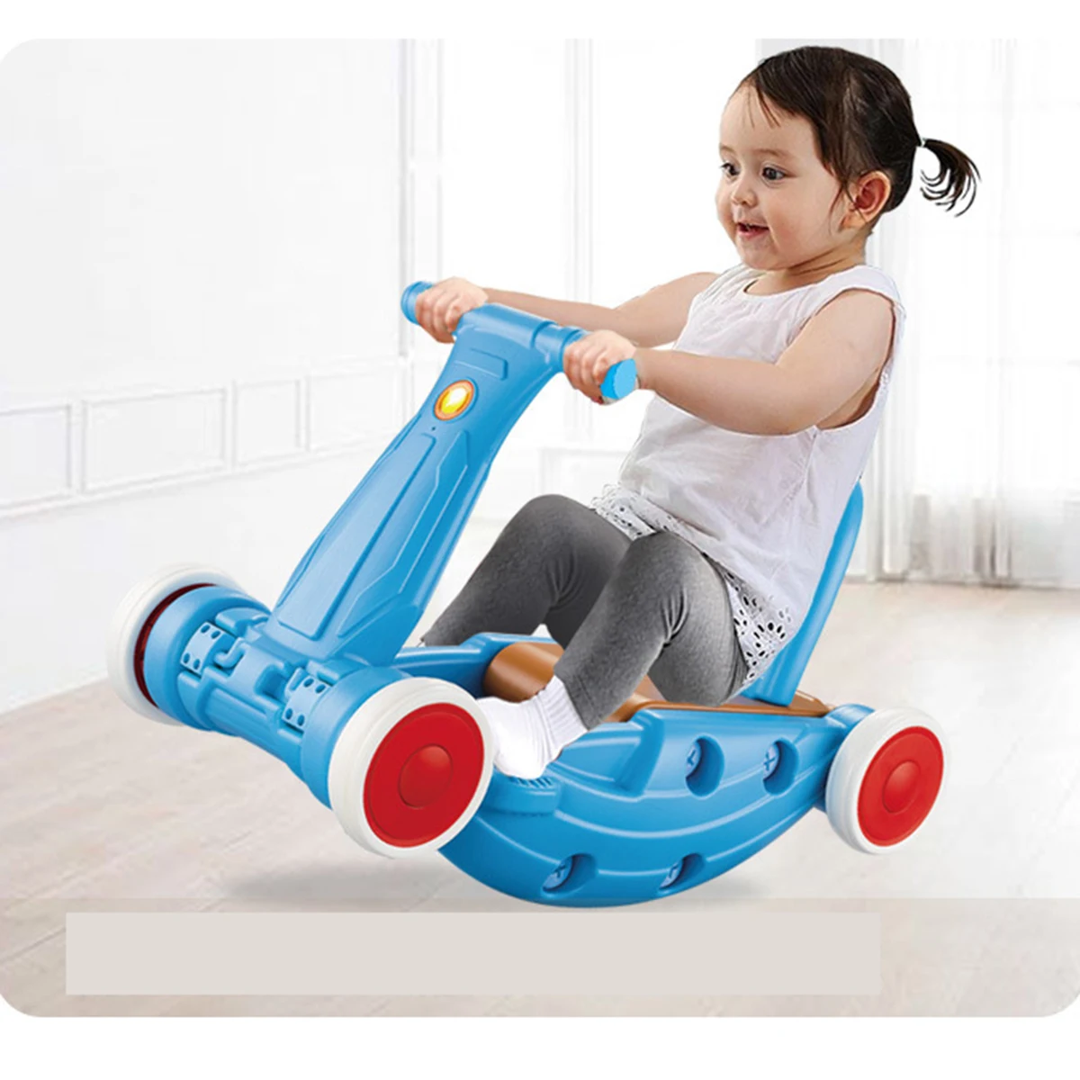 

3 In 1 New Baby Walker Trolley Assemblable Rocking Horse Ride On Toys for Toddler Learning Walking Stroller Scooter Car Gifts