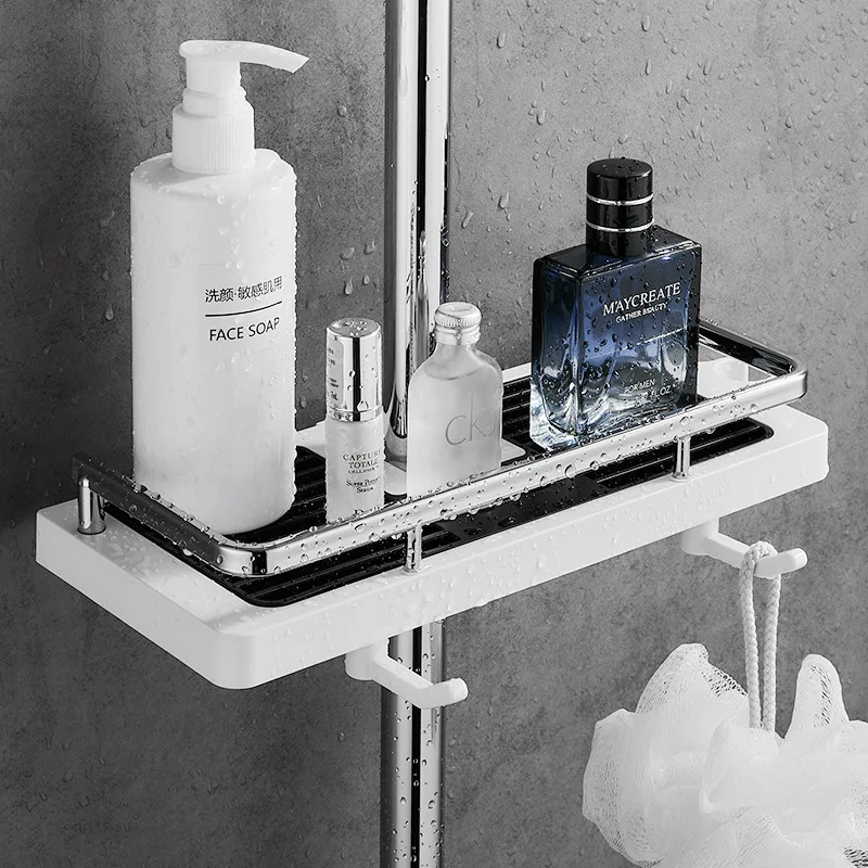 Shower Storage Holder Bathroom Shelf No Drilling Lifting Rod Shampoo Soap Storage Tray Shower Shelf Drain Rack Storage Rack
Shower Storage Holder Bathroom Shelf No Drilling Lifting Rod Shampoo Soap Storage Tray Shower Shelf Drain Rack Storage Rack